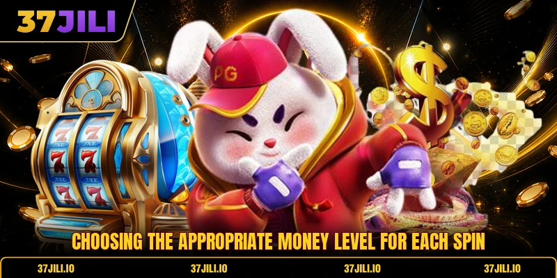 Choosing the appropriate money level for each spin Choosing the appropriate money level for each spin