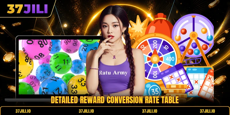 Detailed reward conversion rate table