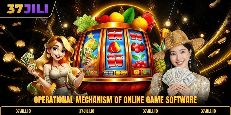 Operational mechanism of online game software