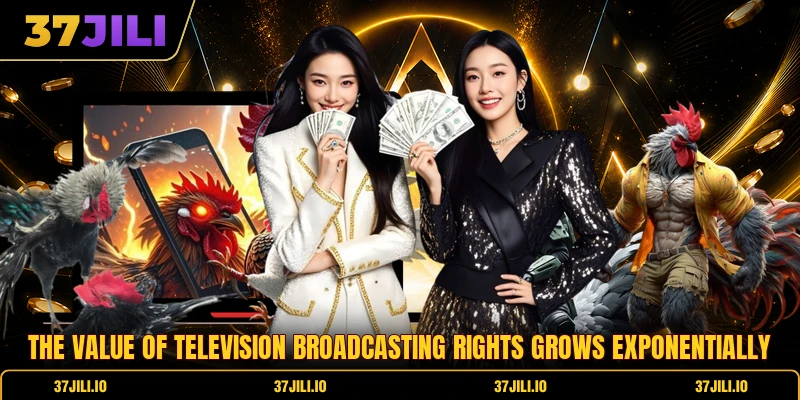 The value of television broadcasting rights grows exponentially